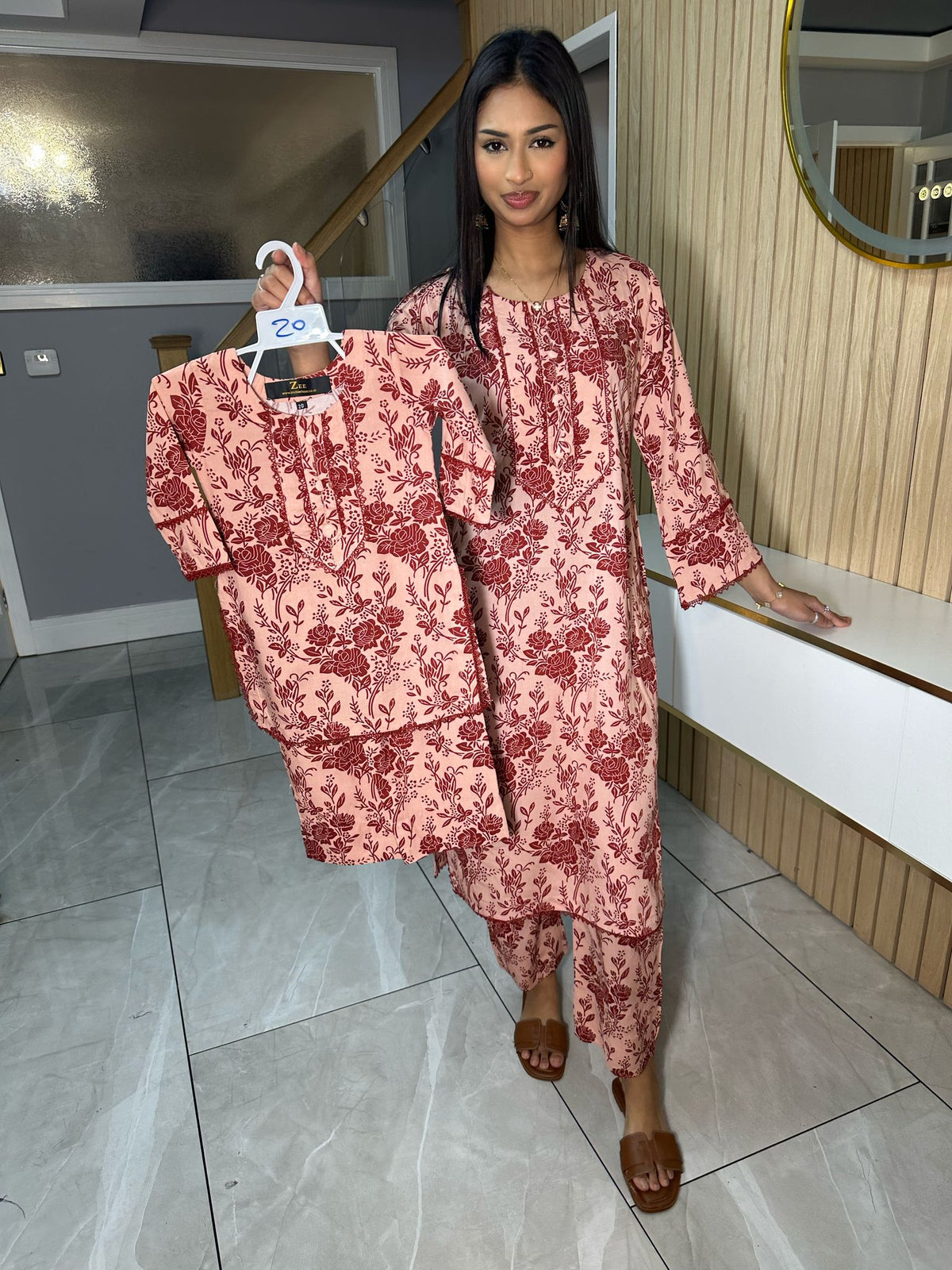 Anum 2pc Mother & Daughter Co-Ord D3-D3