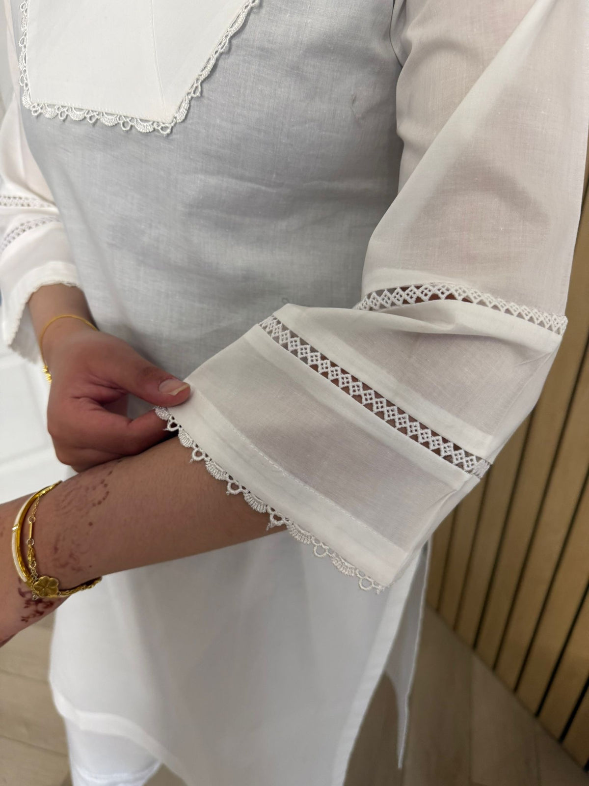 Baseema 2pc Cotton Co-ord With Shalwary U3-A4