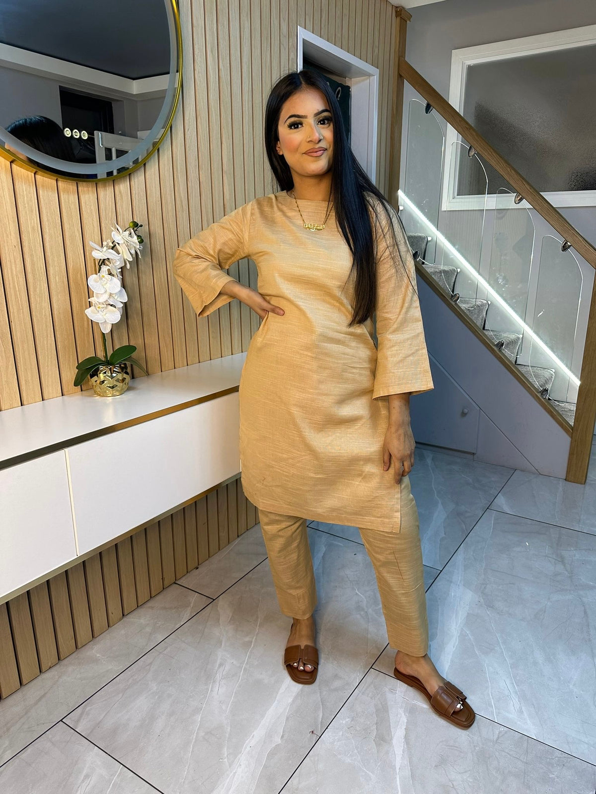 Zee Khaddar Co-ord - Beige