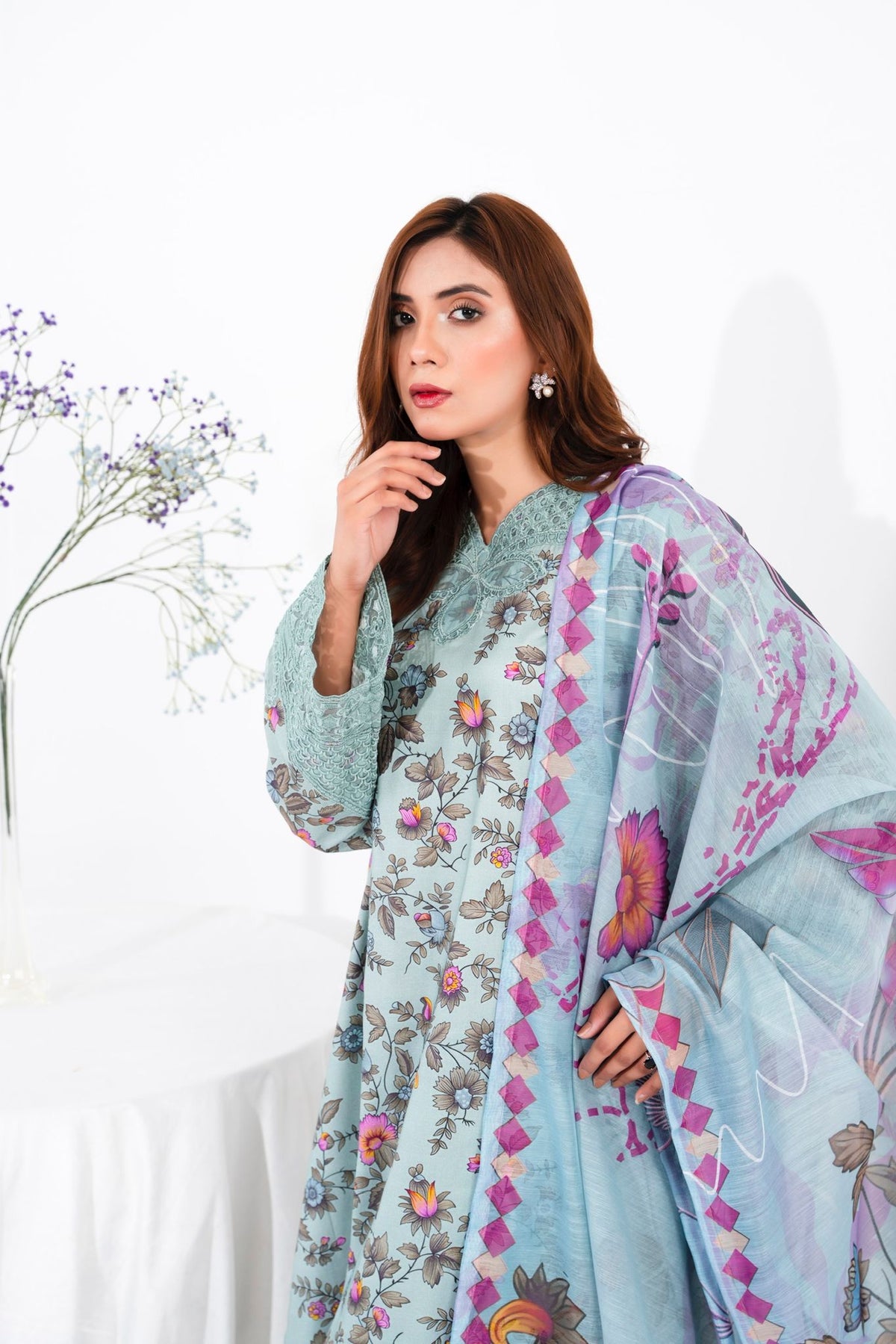 Maha Gul 3 Piece - Blue