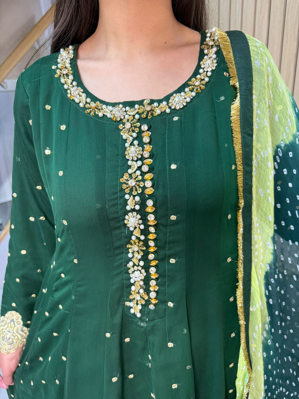 Farrah 3 Piece Maxi - Green D2-D3