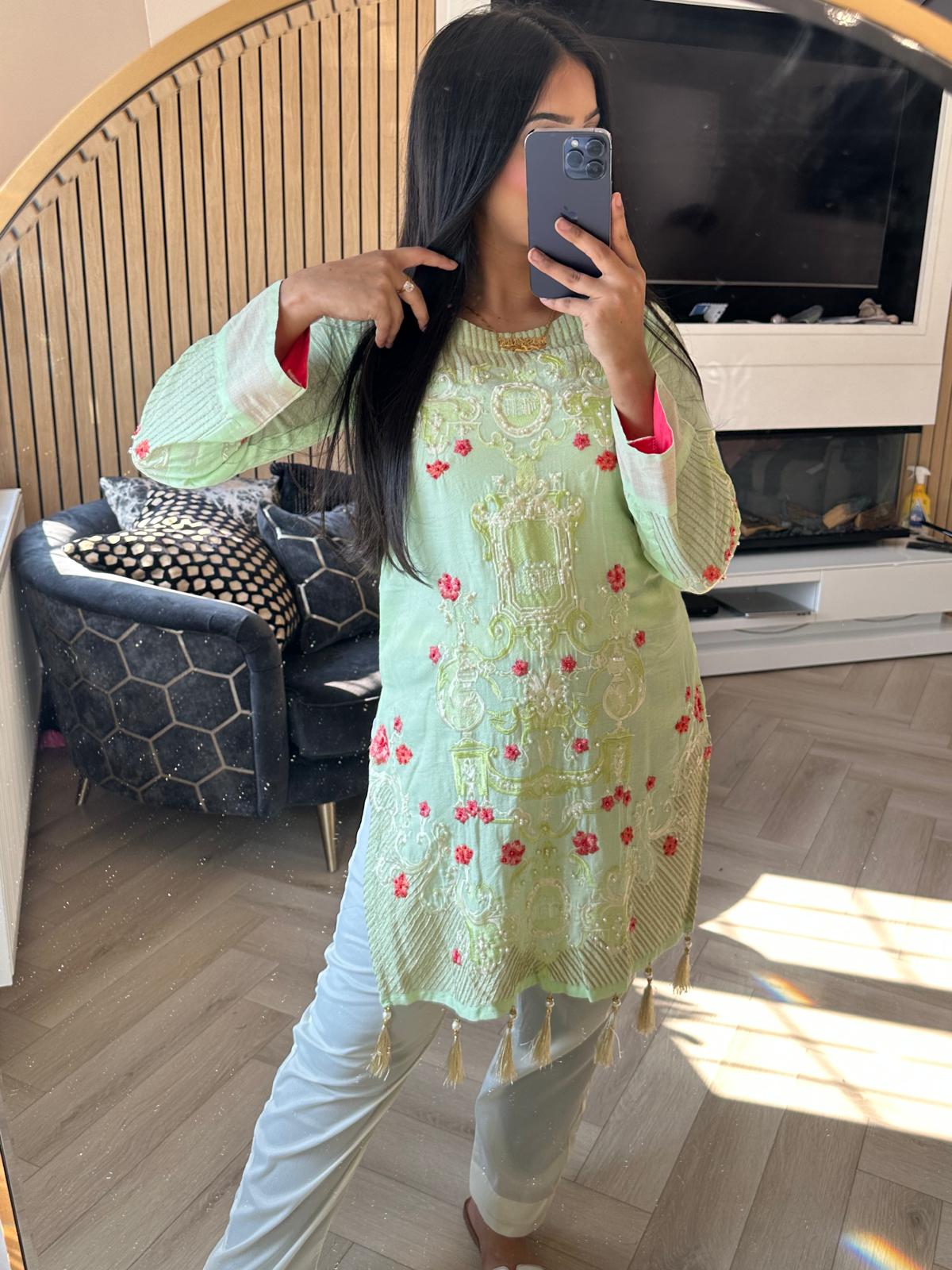 Sale Kurta - Mint