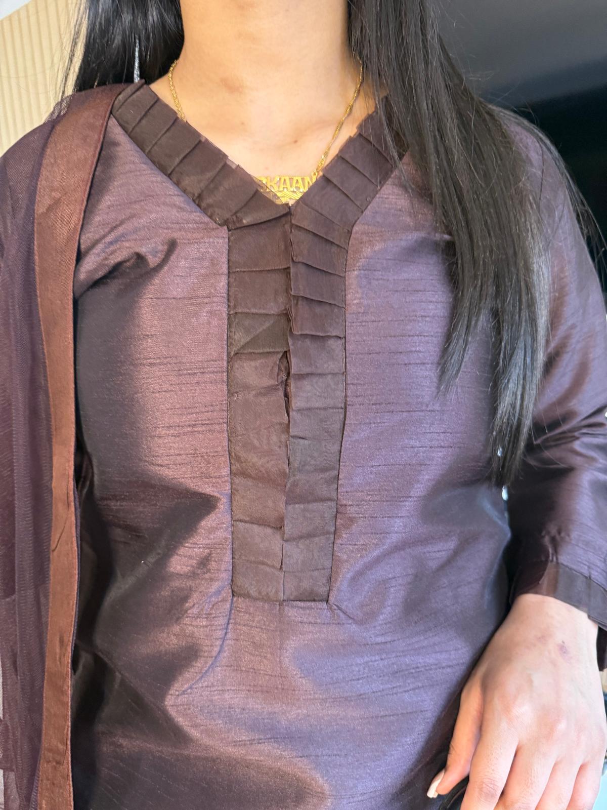 Hadia 3pc Farshi Shalwar With Net Dupatta