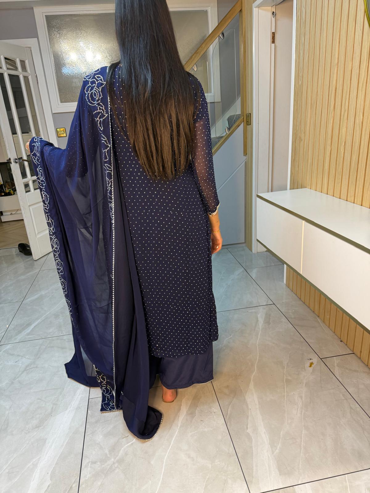 Leema 3pc Gem Embelished Suit