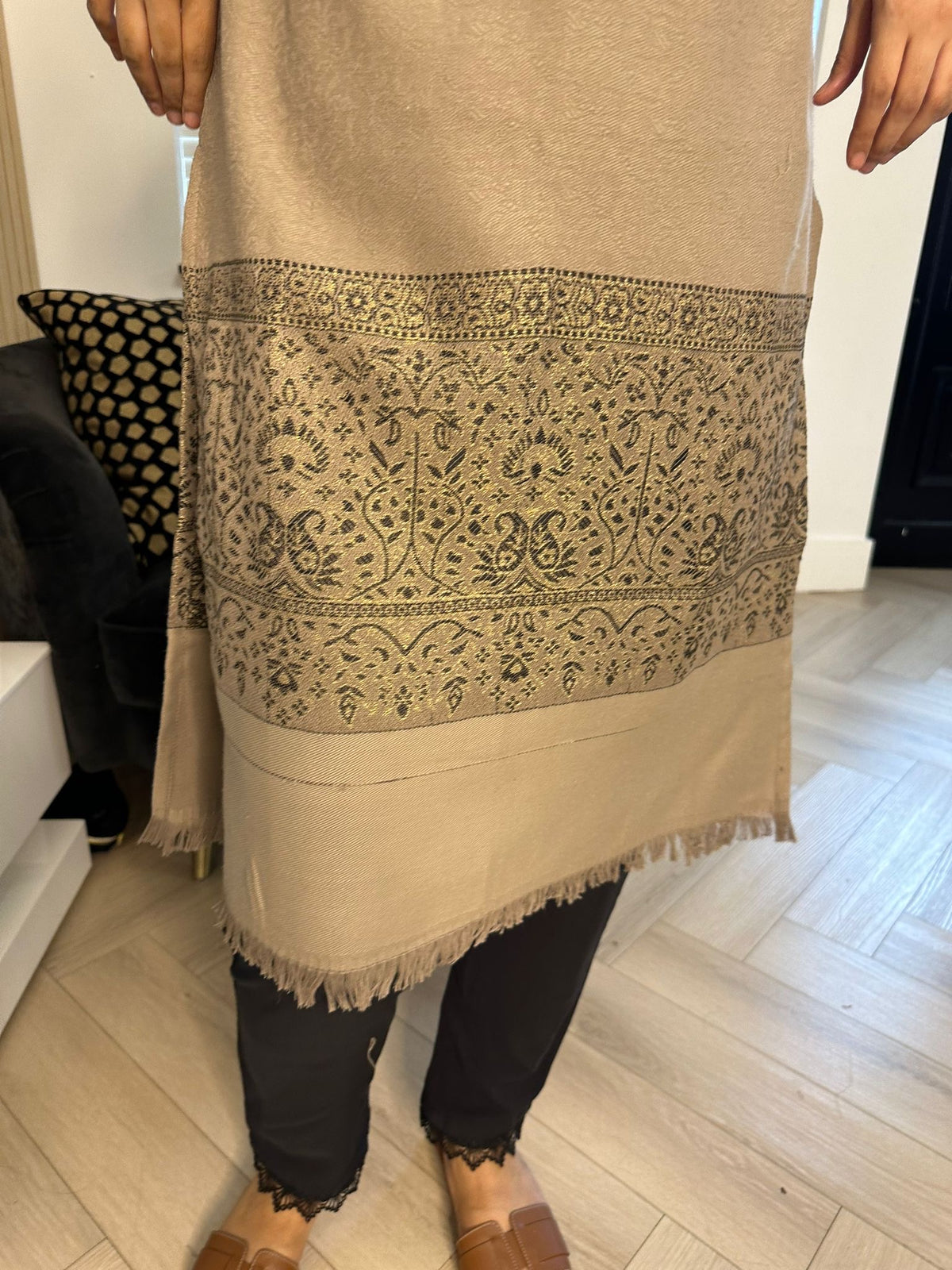 Pashmina Kurta - Beige