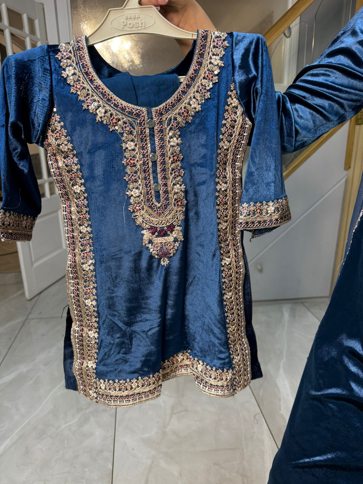 Saher Velvet 3pc Mother & Daughter Suits