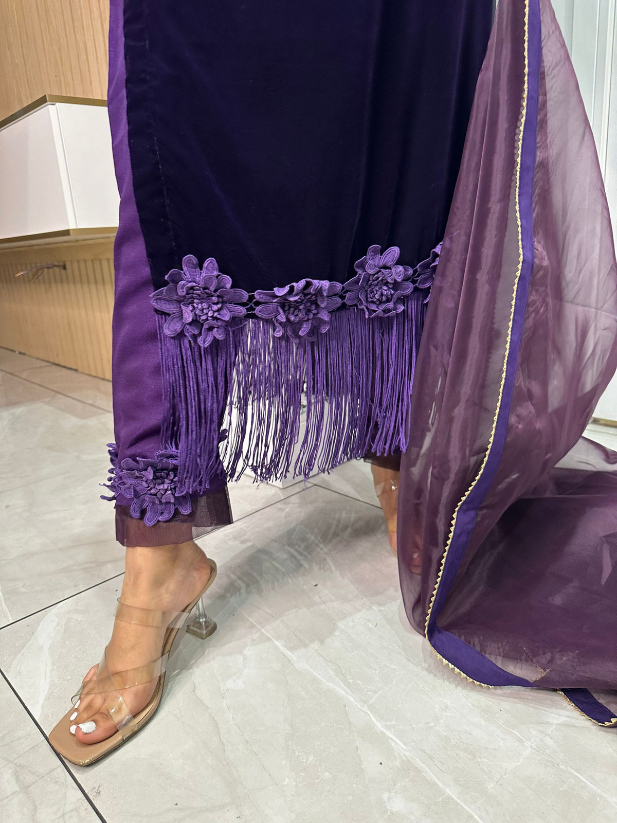 Afiya Luxury Velvet - Purple