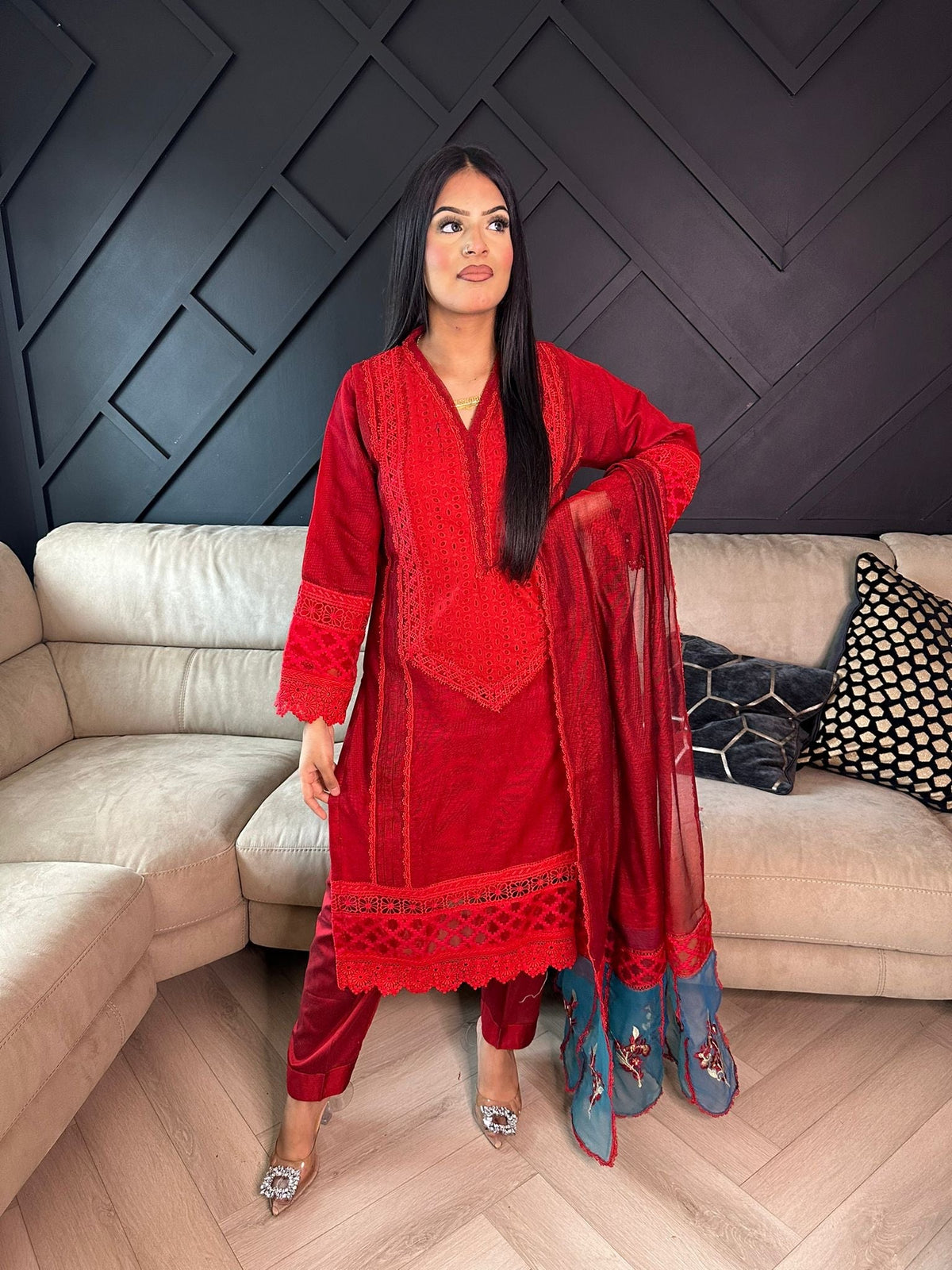 Sakeena 3pc Chikankari Suit U3-C1