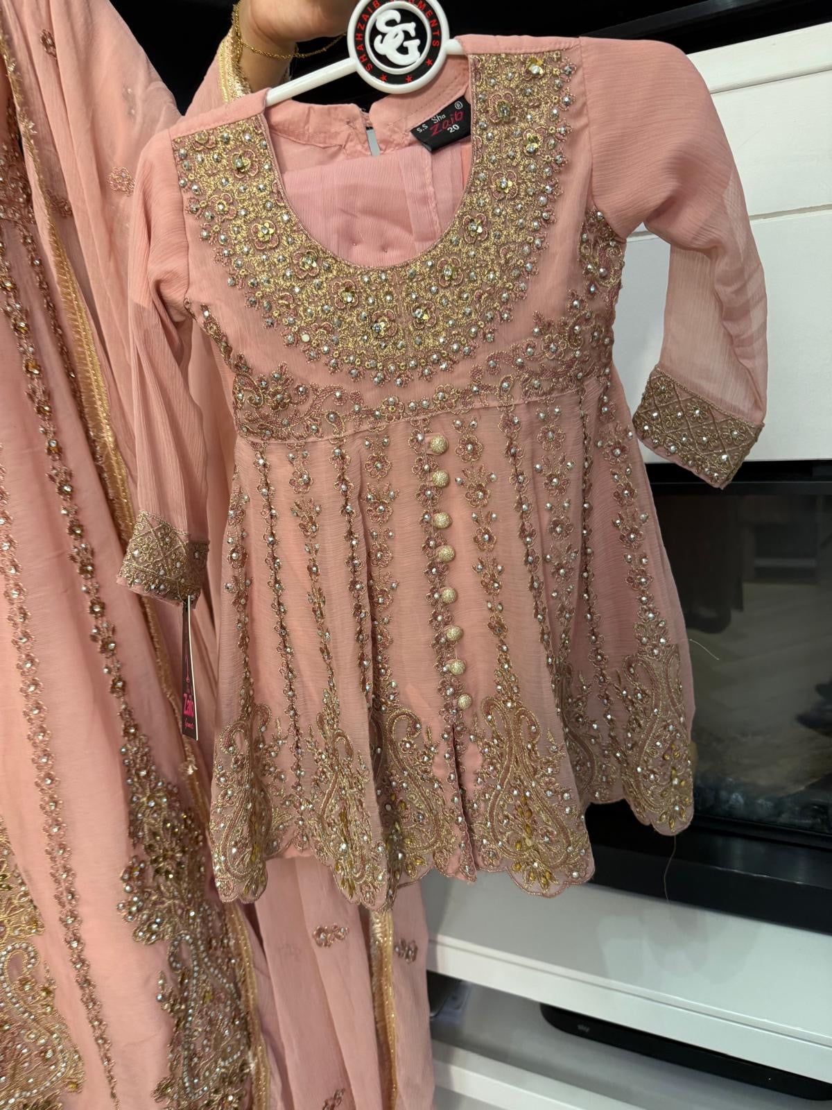 Felisha 3pc Mother & Daughter Frock