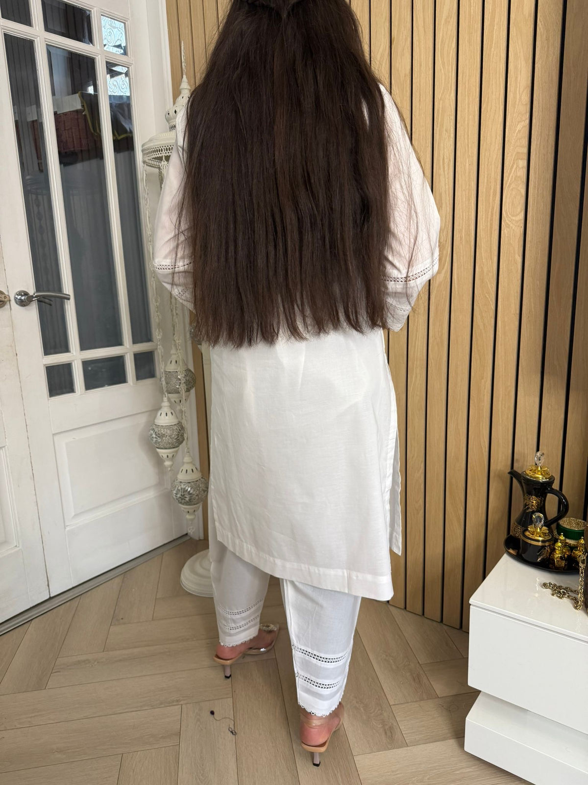 Baseema 2pc Cotton Co-ord With Shalwary U3-A4