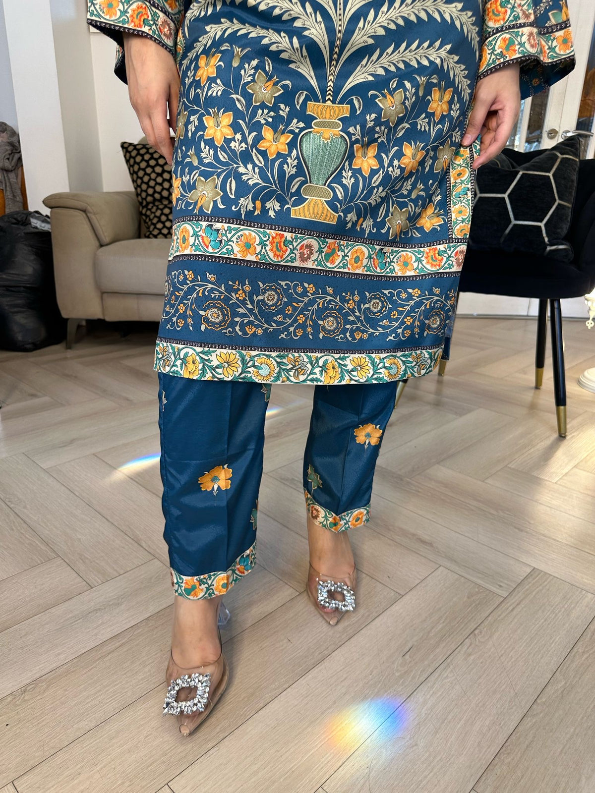 Designer By Ally’s Silk 2pc Co-Ord D1-C