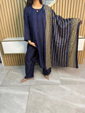 Haya 3pc Dhannak suit with Wool Shawl