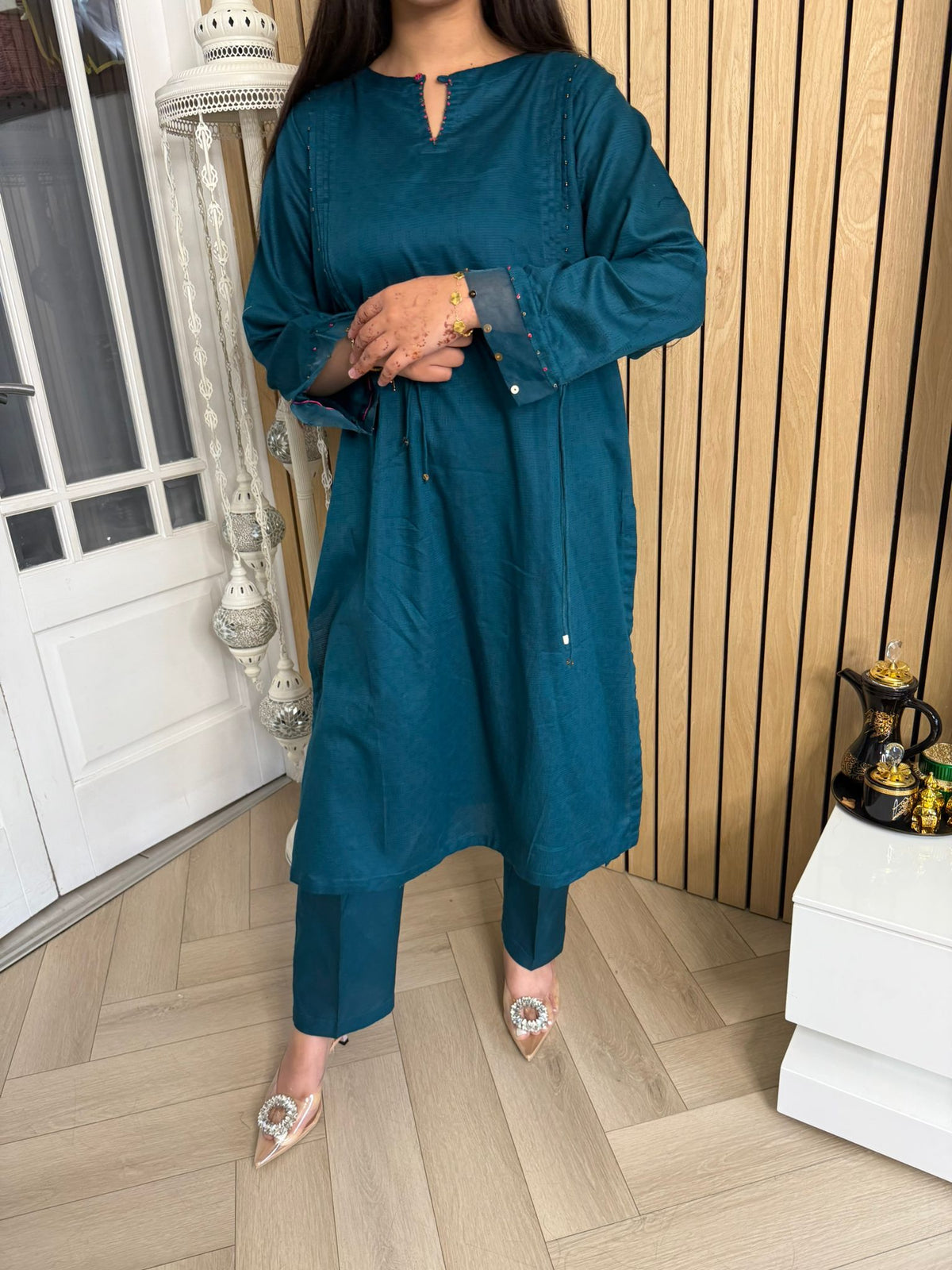 Nazma 2pc Plain Lawn Suit U3-B4
