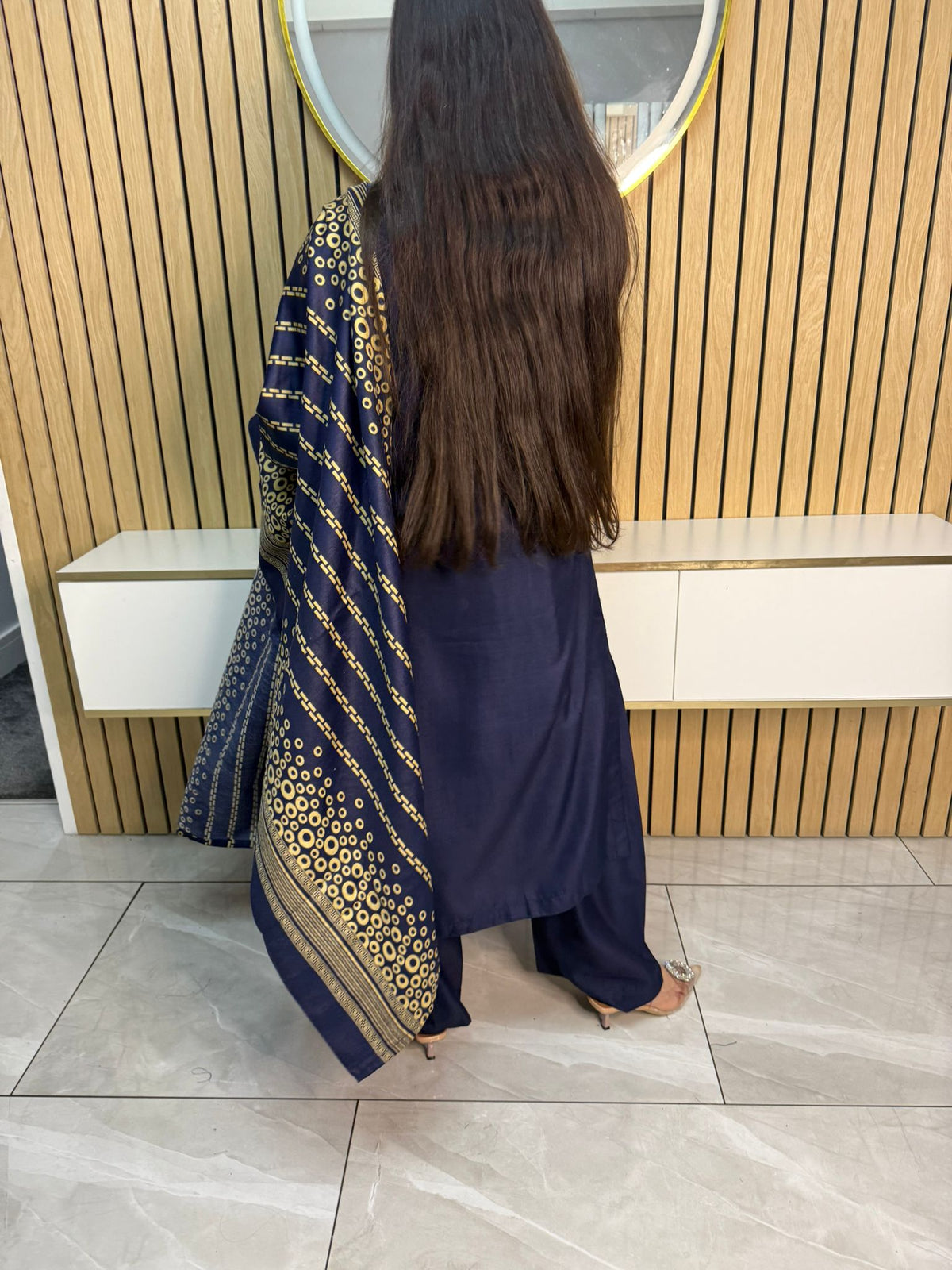 Haya 3pc Dhannak suit with Wool Shawl aww