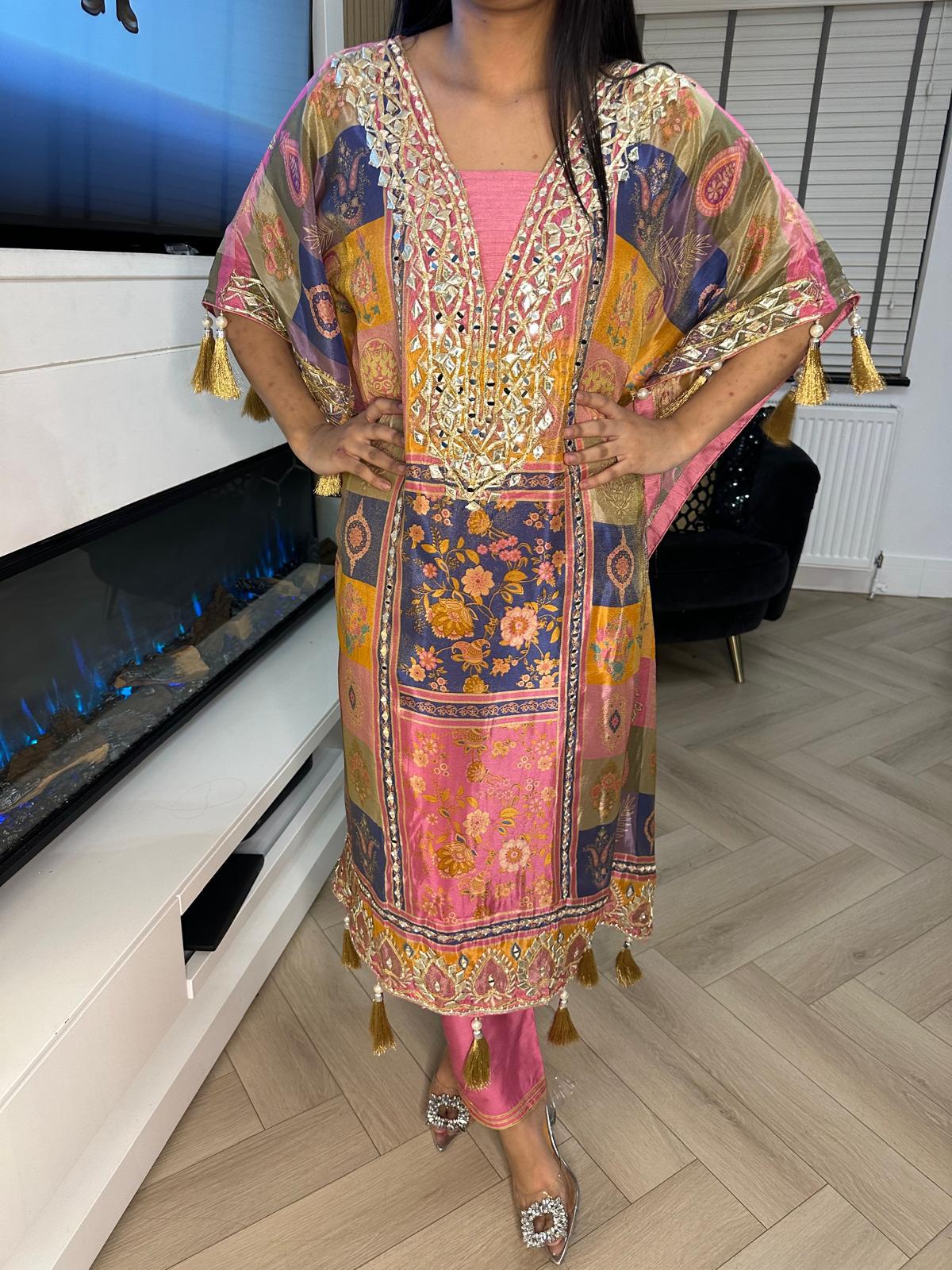 Daria 2pc Indian Silk Kaftan