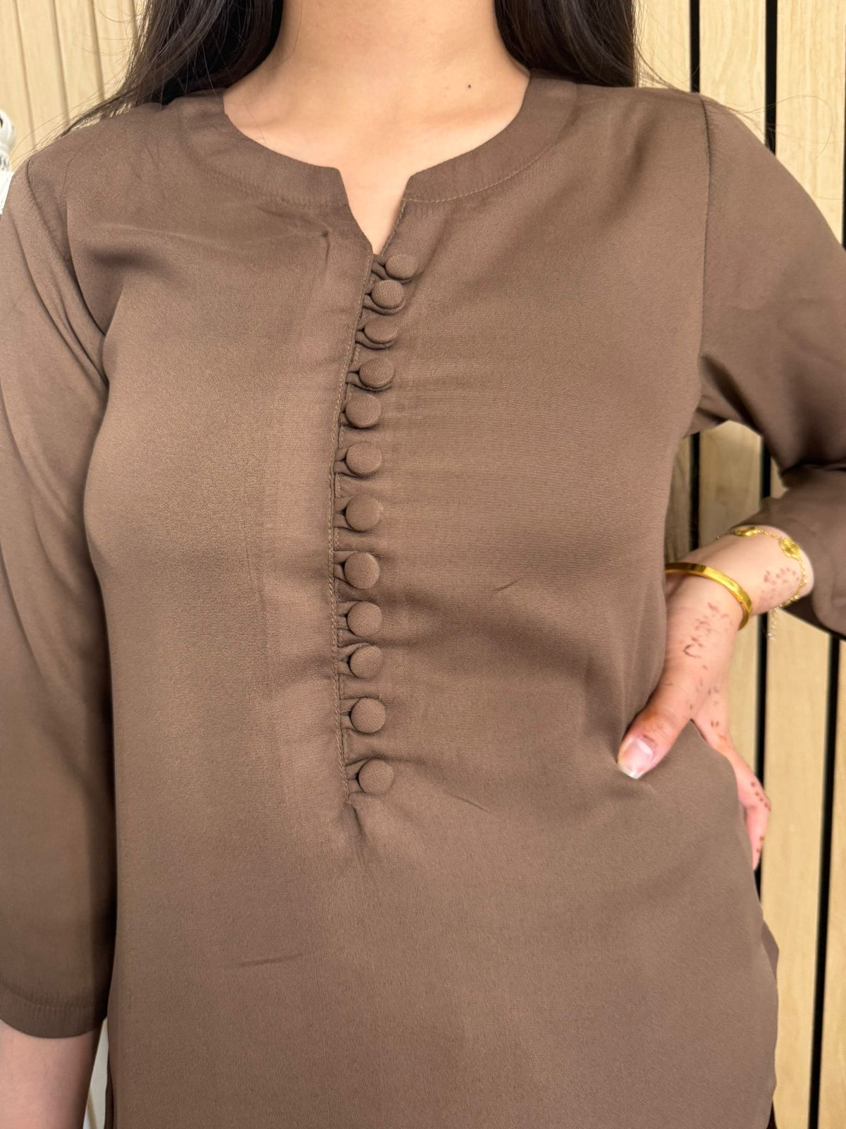 Nazeera 2pc Georgette Button Co-Ord U3-A4