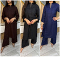 Ayma 2pc Dhanak With Plazzo Trouser