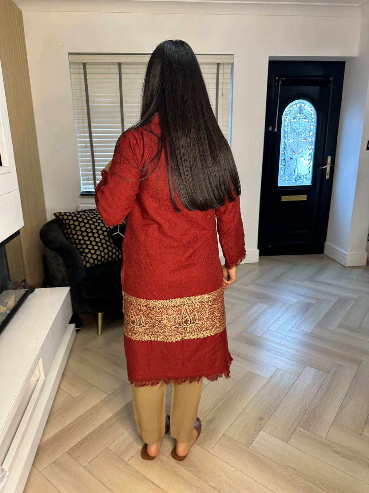 Pashmina Kurta - Red