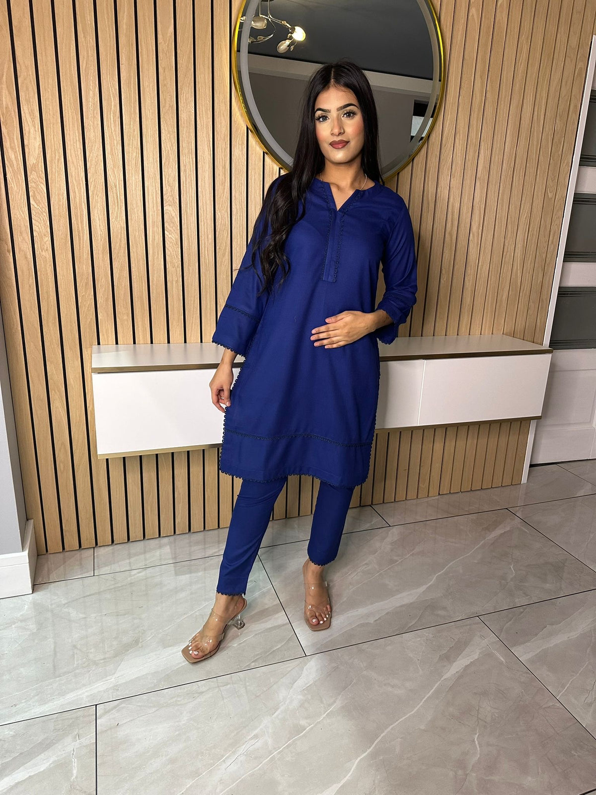 Edin Dhanak Co-ord - Royal Blue