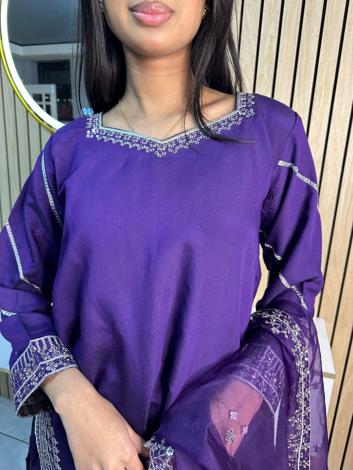 Hamna 3pc Gharara With Net Dupatta D3-A5