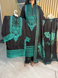 Gulshan 3pc Mother & Daughter viscose Suit With Plazzo D1-F