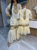 Molly Mother & Daughter 3pc sheesha silk Fancy Gharara