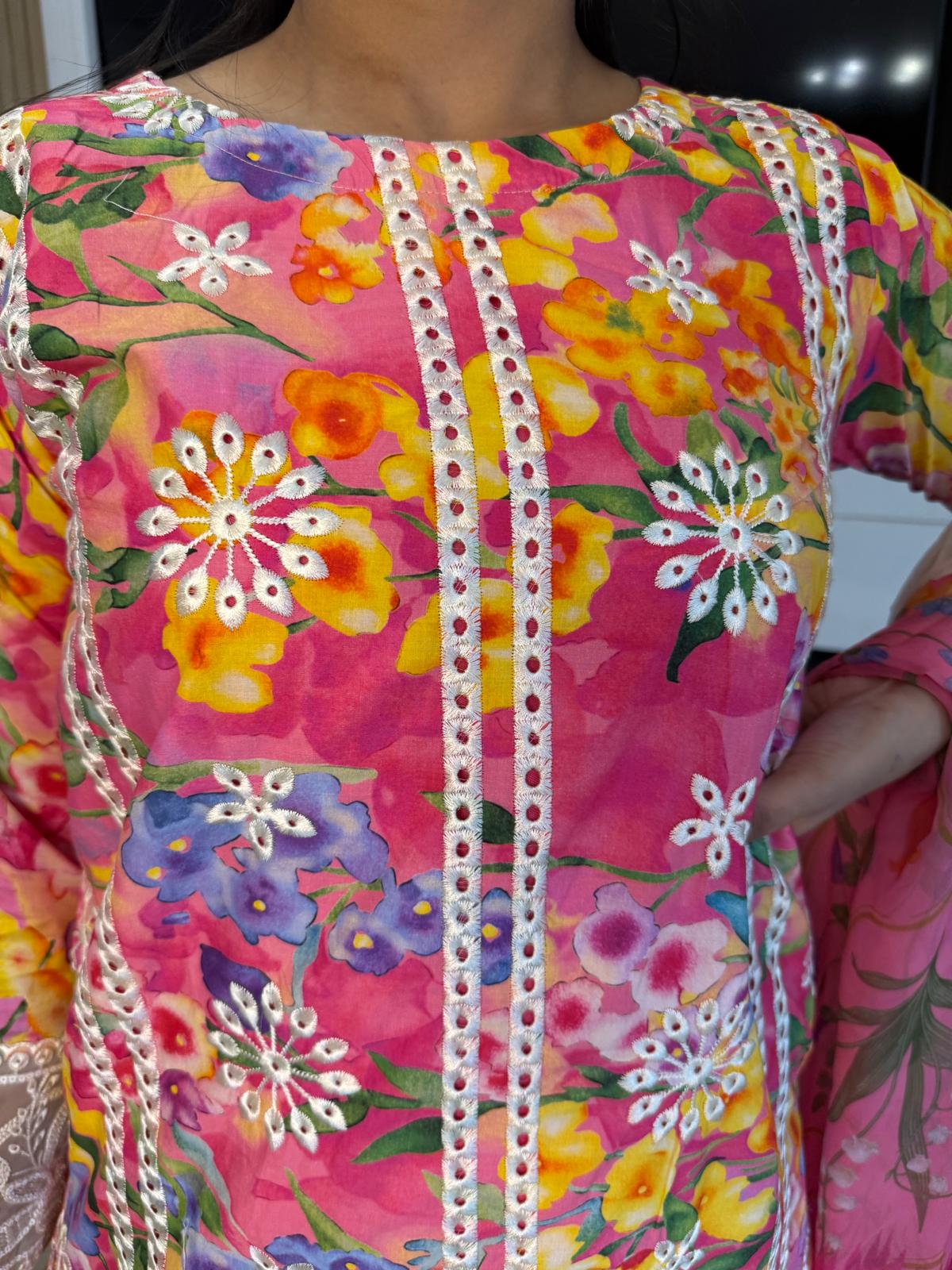 Adeela 3pc Printed Lawn Suit