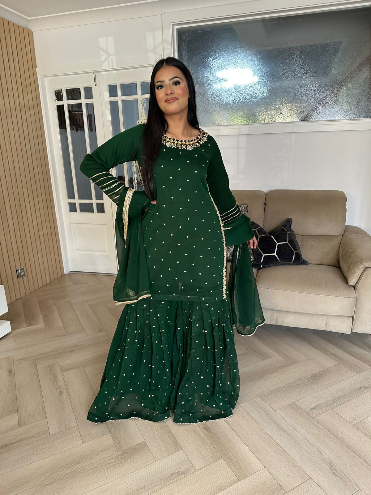 Sehrish Gharara - Green