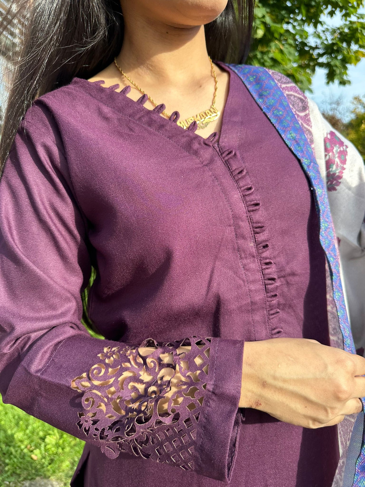 Taliha by Designer Raniya - Purple