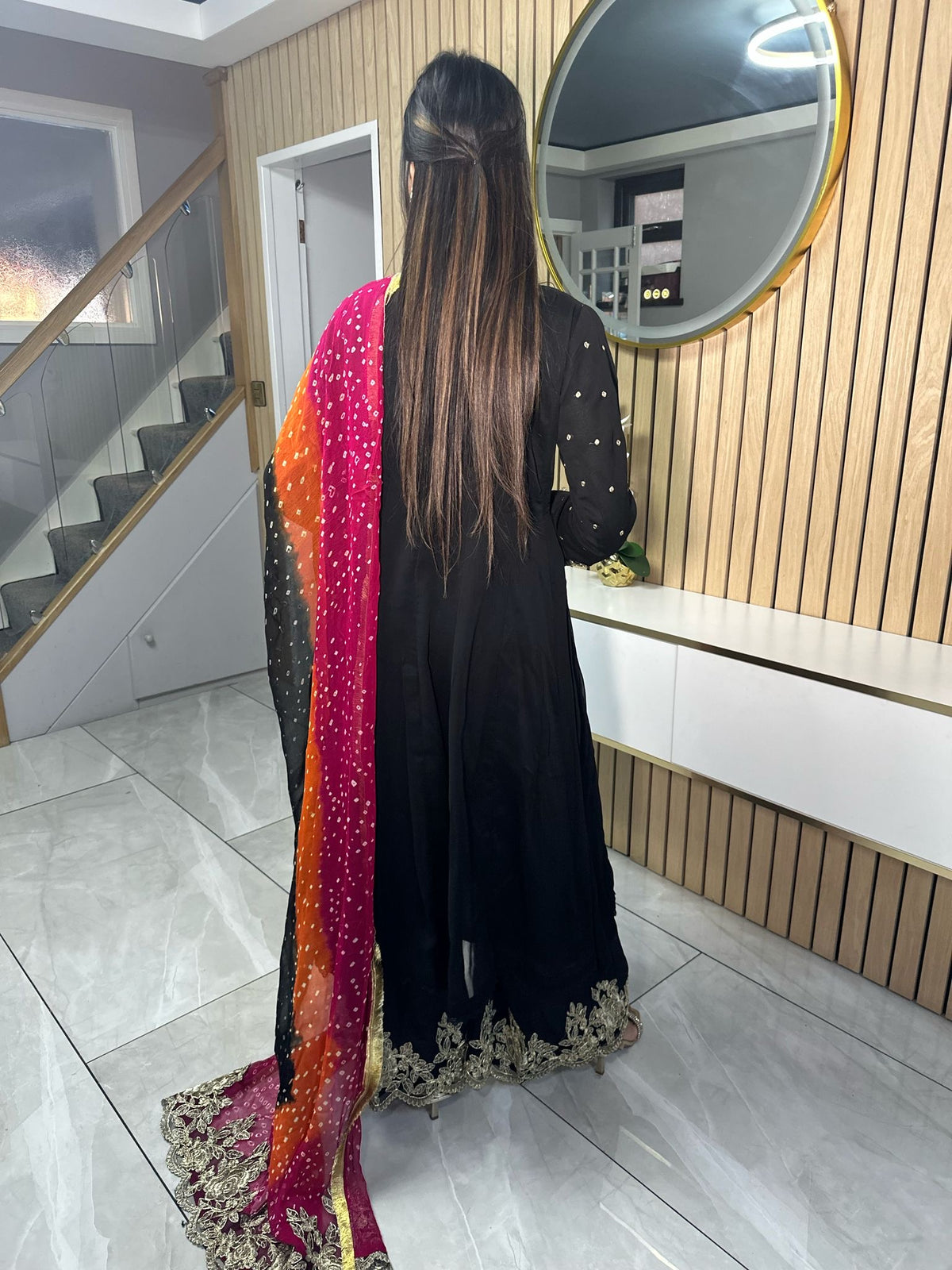 Angrakha 3pc Frock With Plazzo