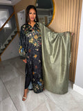 Vanya 3pc Silk suit With Shawl
