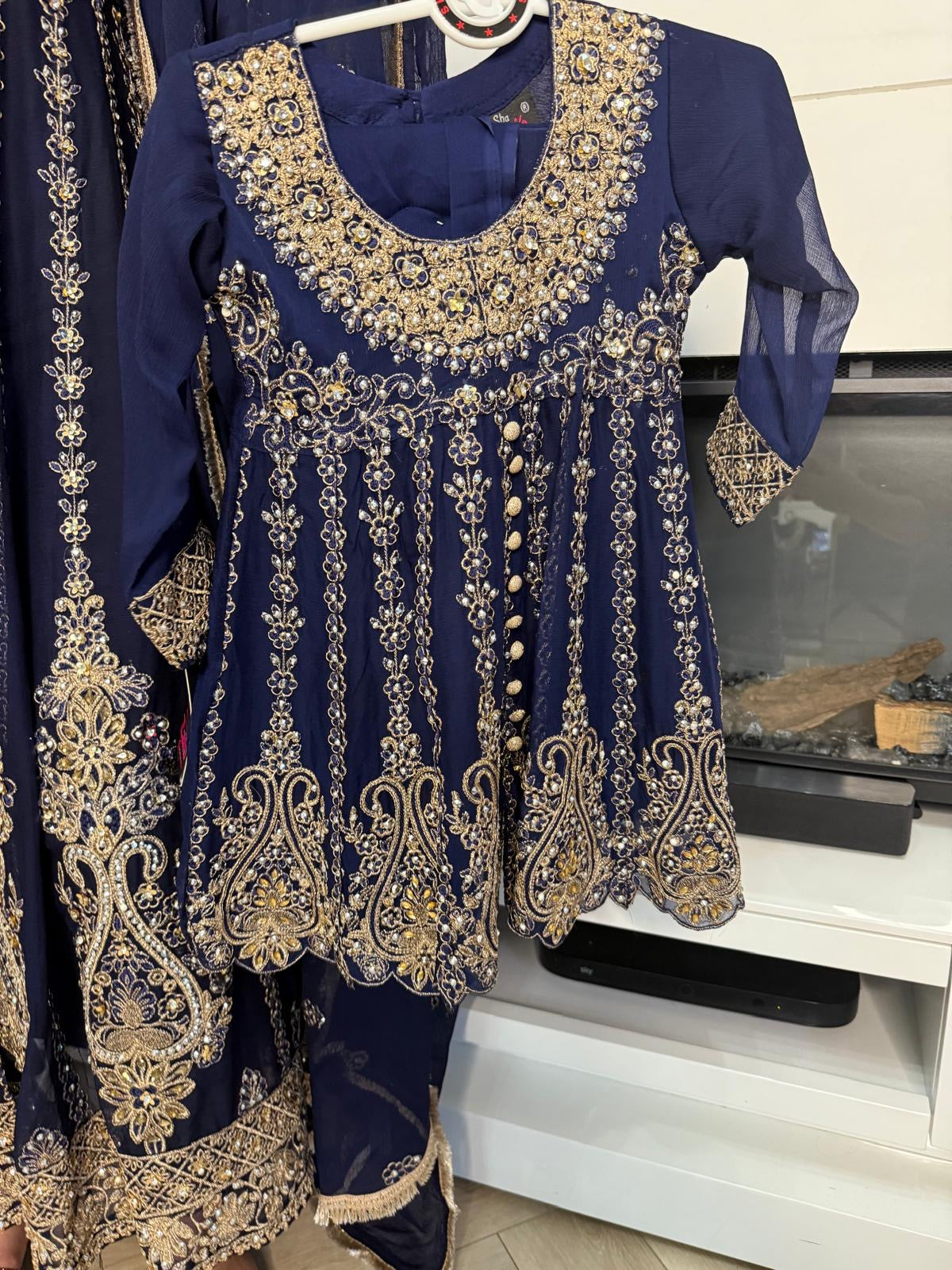 Felisha 3pc Mother & Daughter Frock
