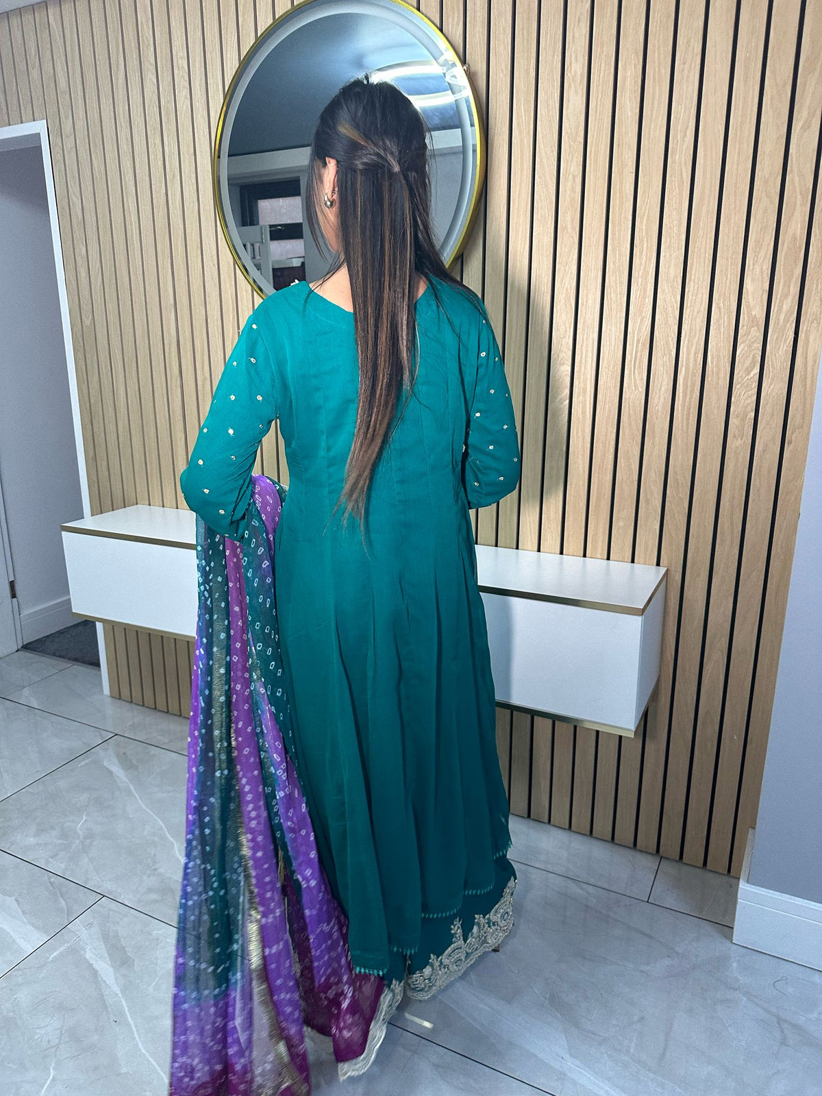 Angrakha 3pc Frock With Plazzo