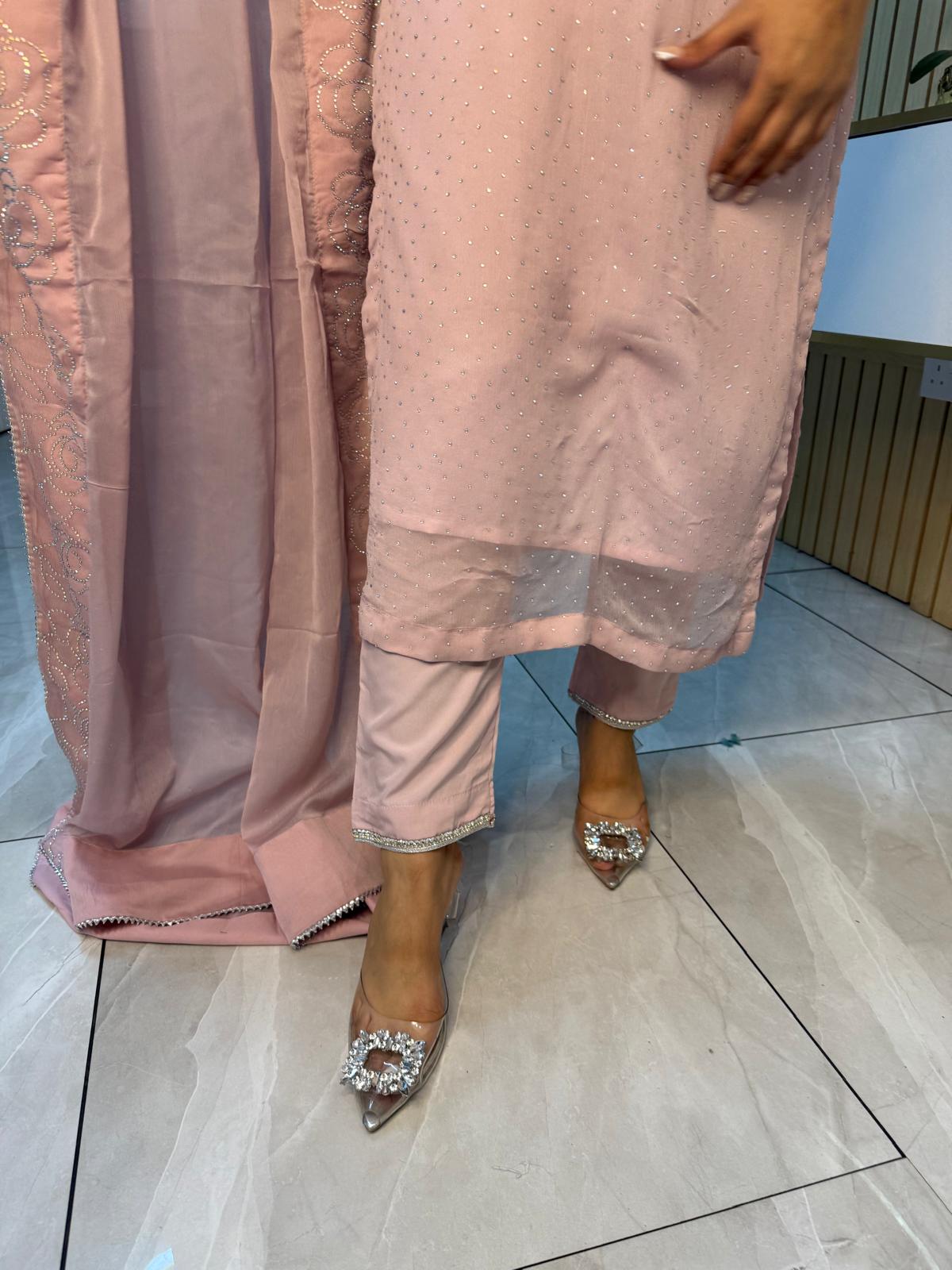Leema 3pc Gem Embelished Suit