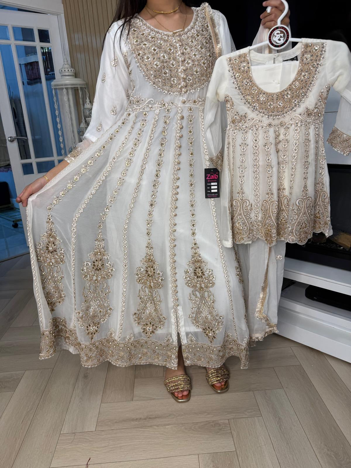 Felisha 3pc Mother & Daughter Frock