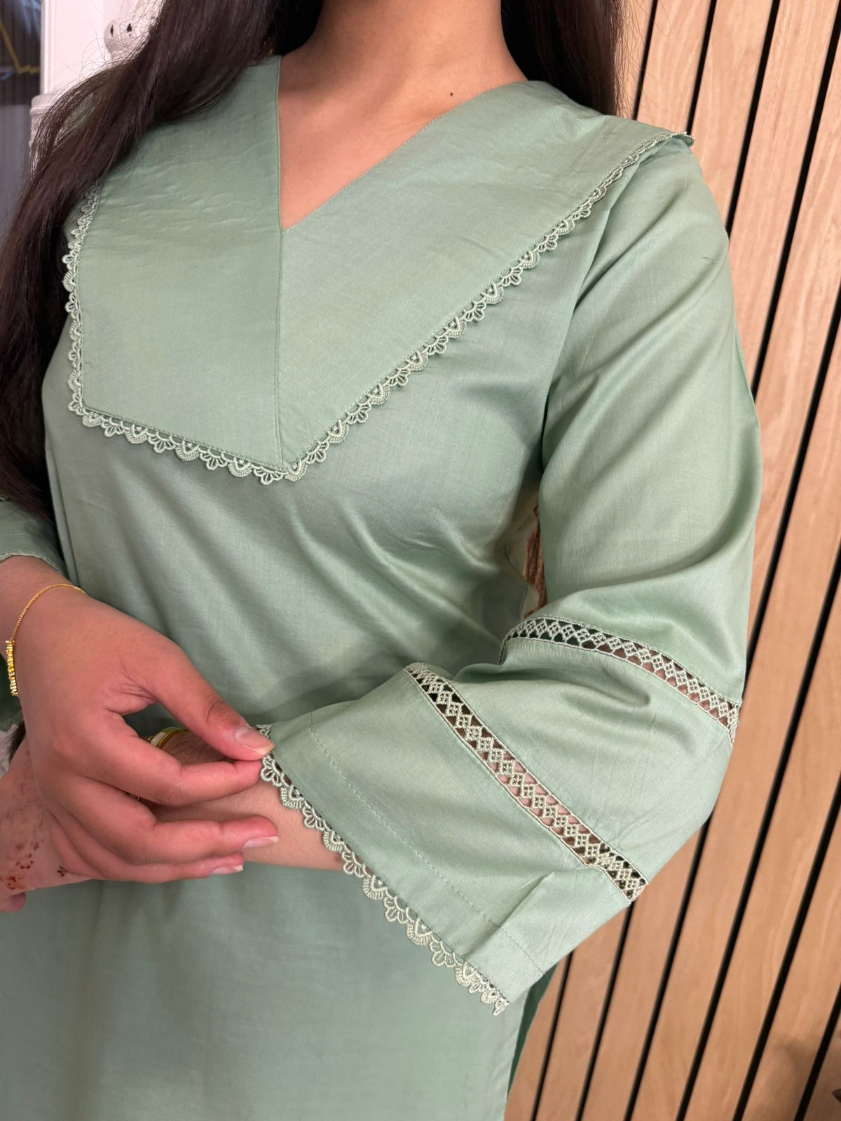Baseema 2pc Cotton Co-ord With Shalwary U3-A4