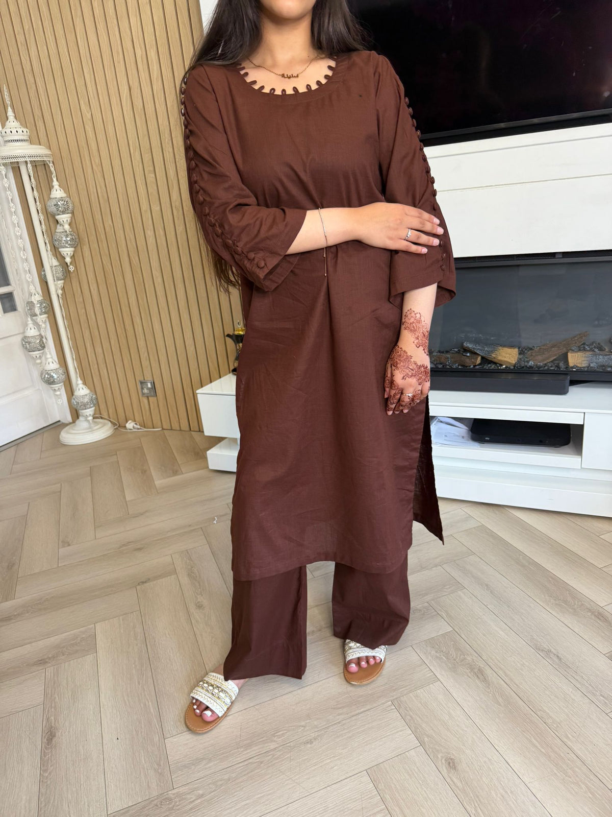 Bella Cotton Loop Neck 2pc Co-ord