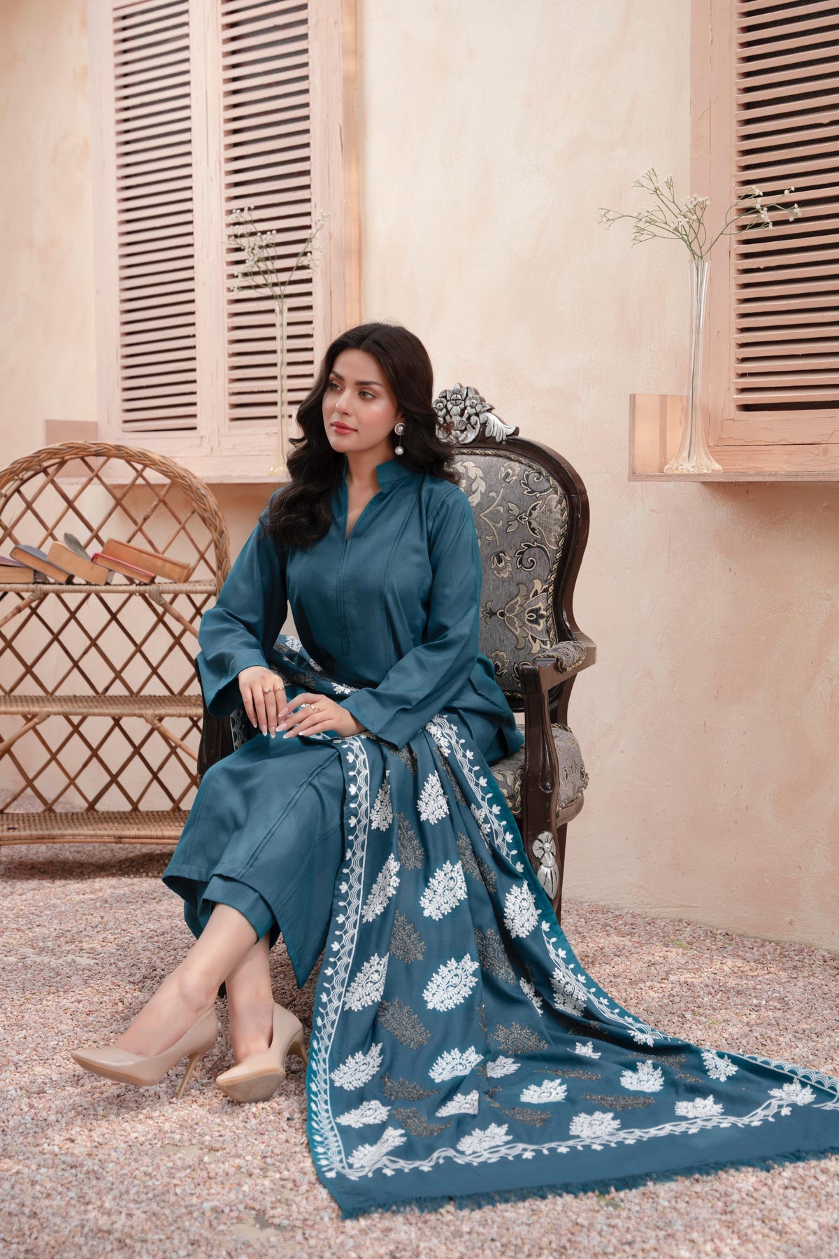 Designer By Raniya Noor Bano 3pc Dhannak Suit