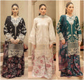 Seerat 3pc Printed Lawn Suit With Plazzo