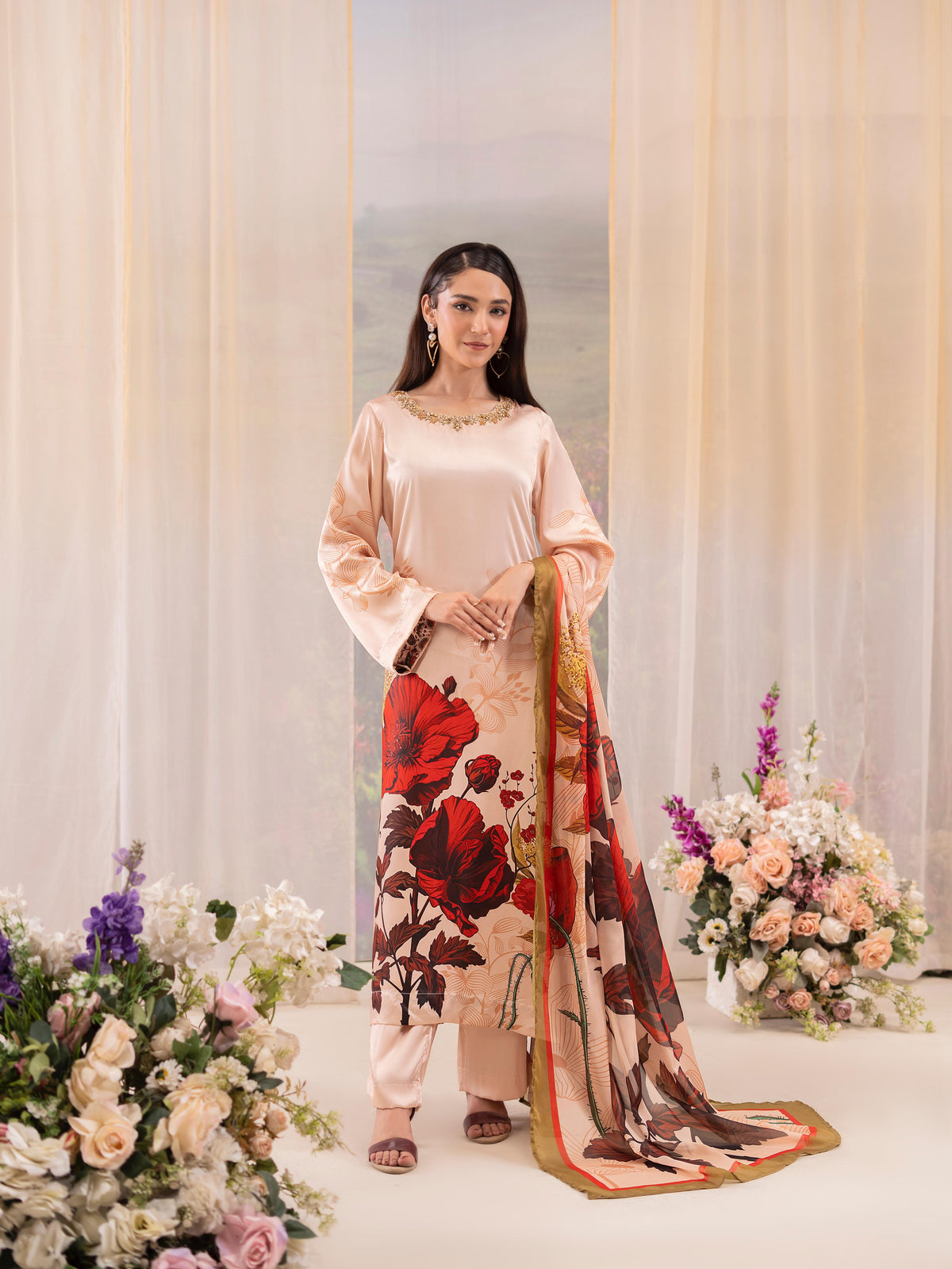 Neha 3pc Grip Silk Suits  By Raniya