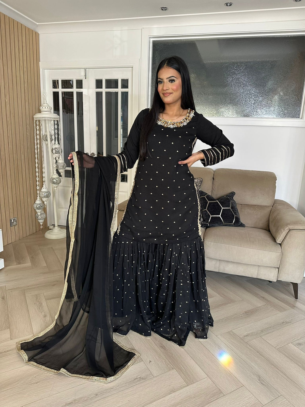 Sehrish Gharara - Black