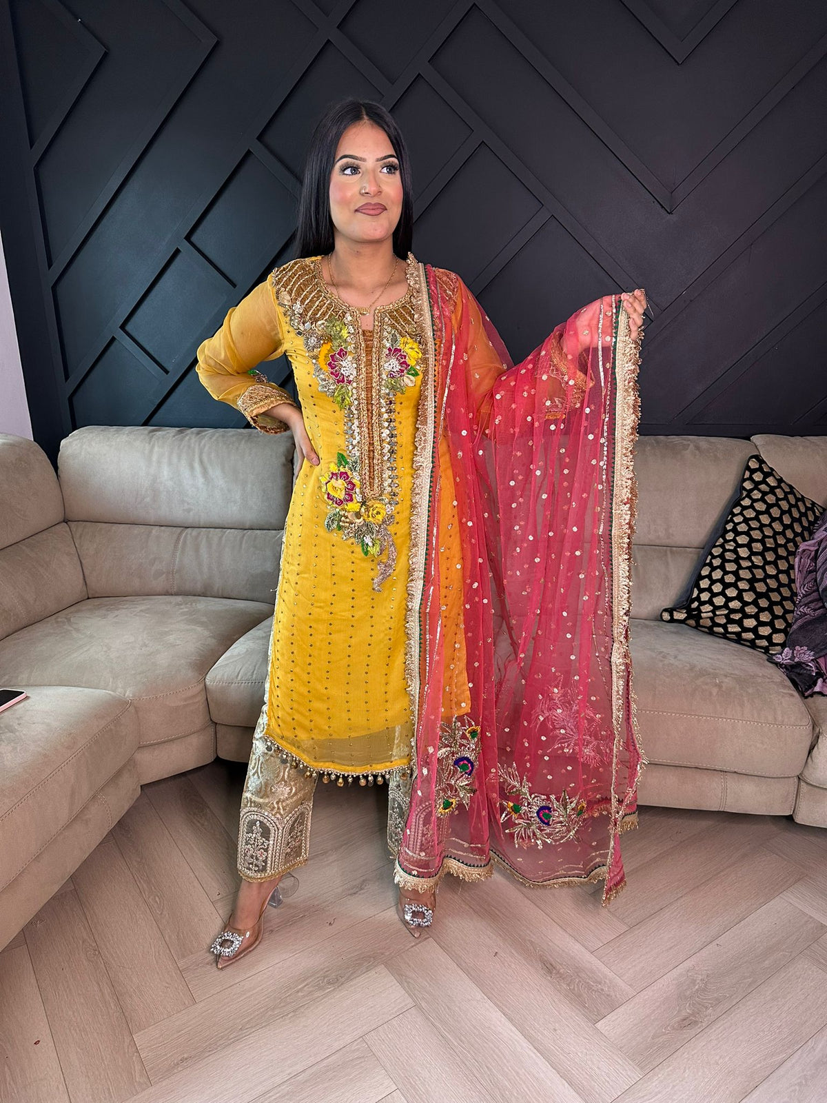 Khuda Baksh - Yellow and Pink