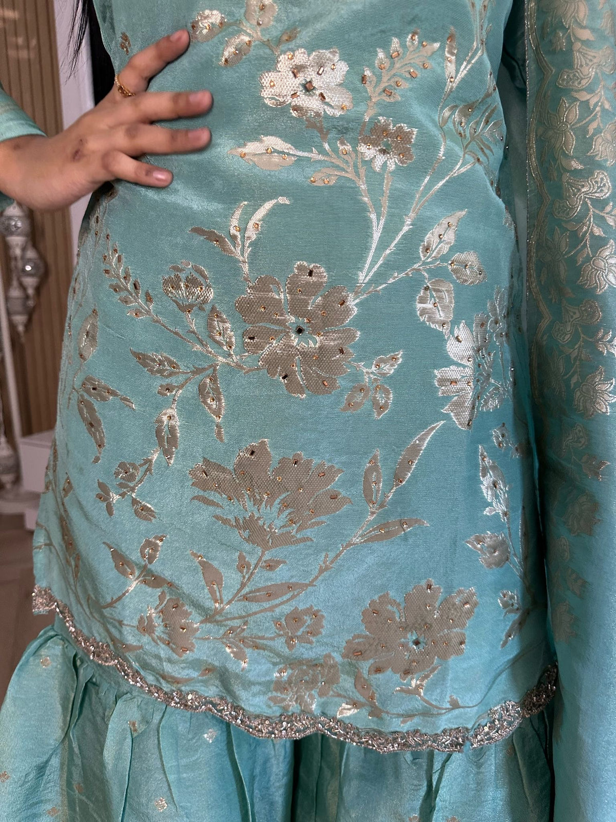 Fariah 3pc Indian Silk Gharara