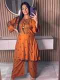 Hareem 2 Piece - Mustard Dress u2-left