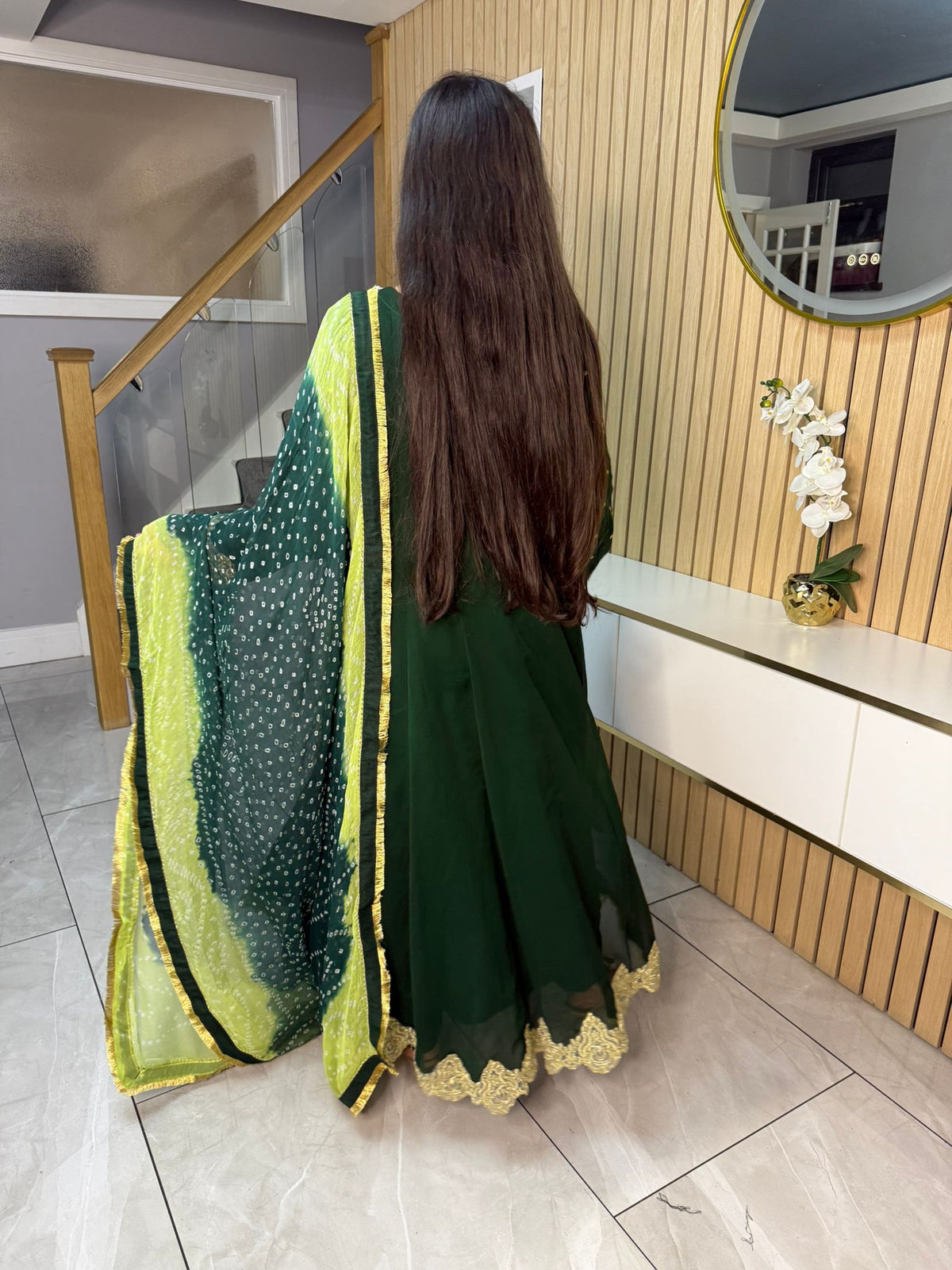 Farrah 3 Piece Maxi - Green D2-D3