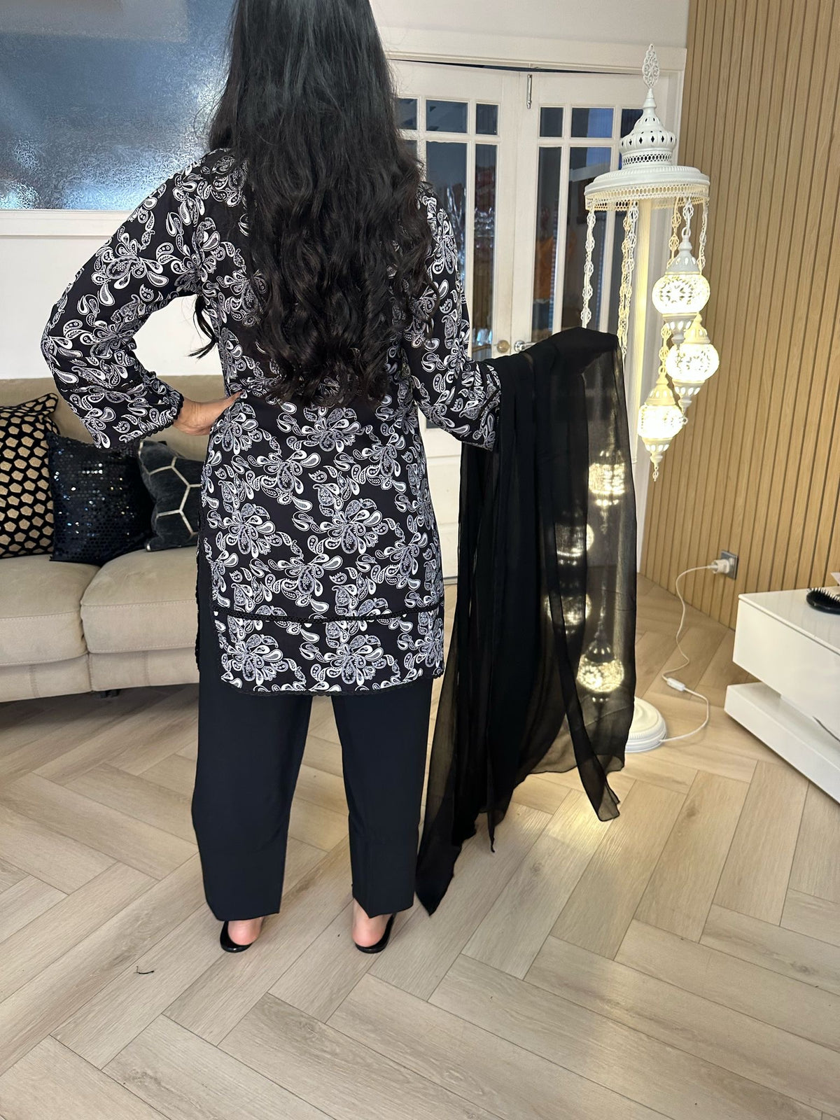 Maryam 3pc Mother & Daughter Farshi Shalwar
