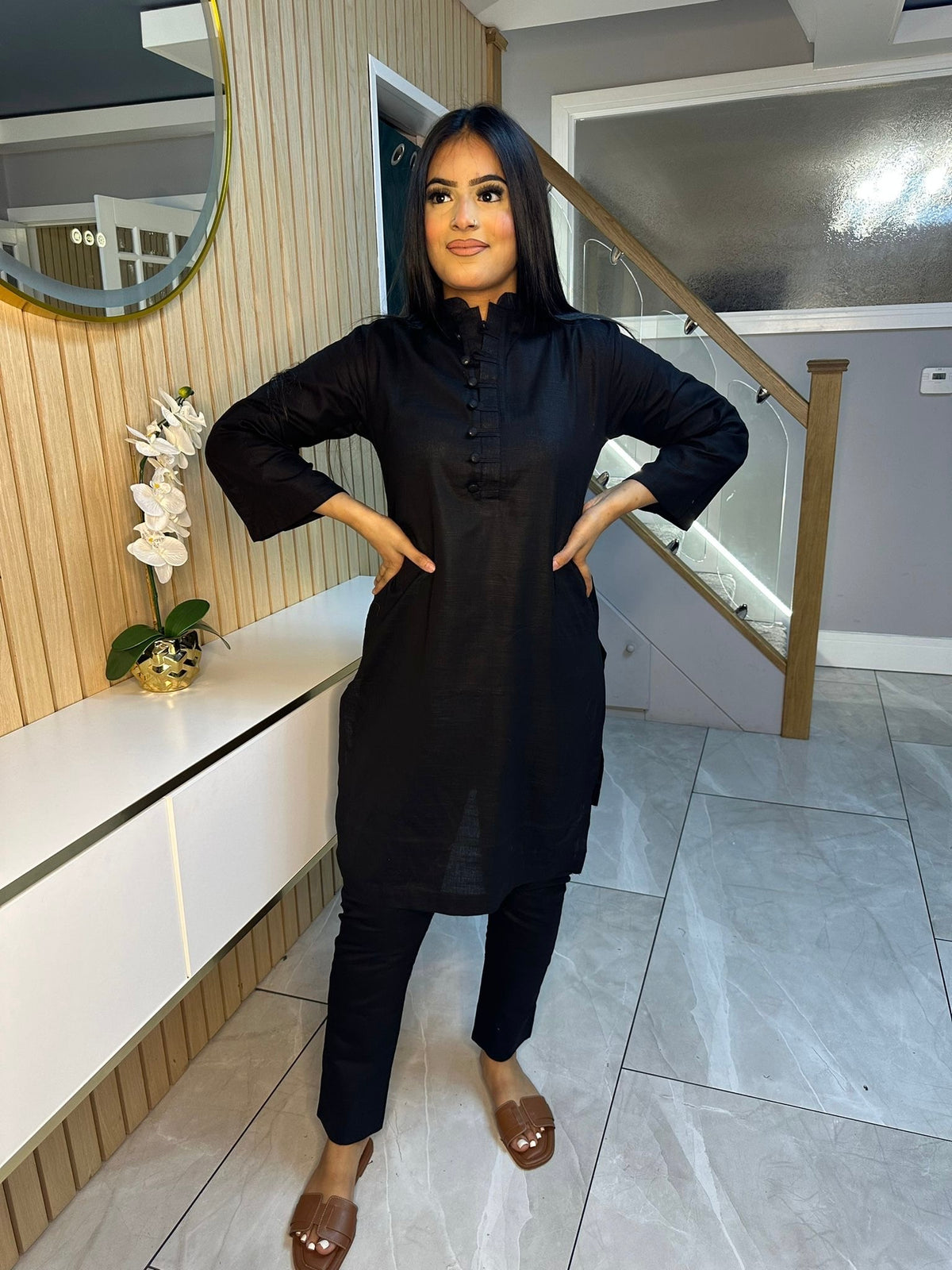 Tamina Khaddar Co-ord - Black