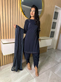 Afsana - Navy Cutout D2-E5