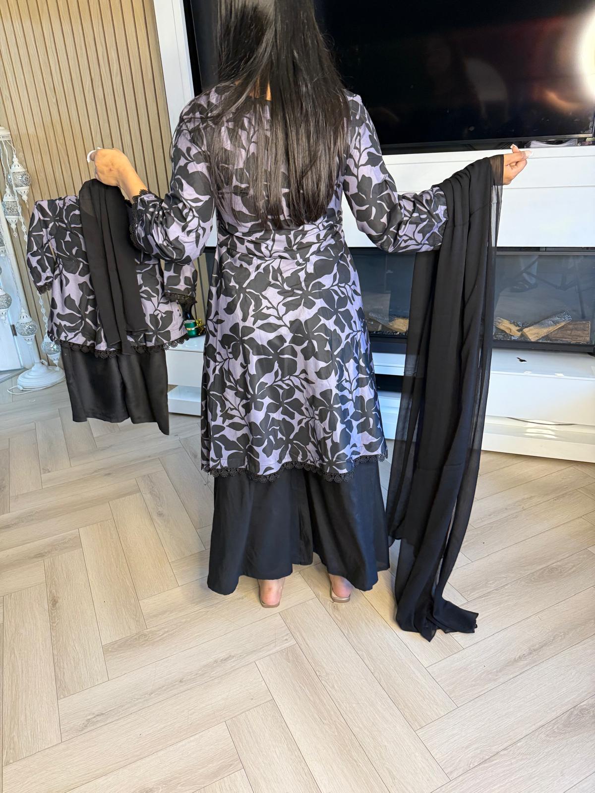 Hinan 2pc Mother & Daughter Umbrella Frock