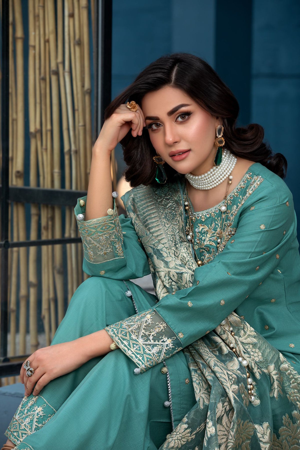 Heera’s Eid 2024 - Sea Green